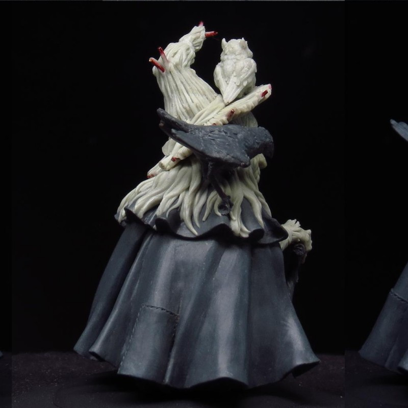 30 cm Details about   1/7 Lilith the Library Guardian with Witch Hat Unpainted Resin ModelKit 