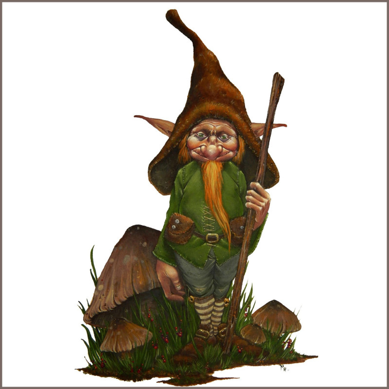 BLABLA: figurine à l'échelle 54 mm de lutin sculptée par Stéphane CAMOSSETO