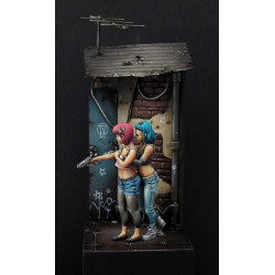 CLIO et ERATO est un duo de figurines 54 mm  sculpté par Patrick MASSON