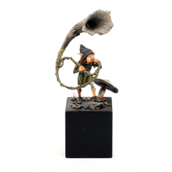 figurine de LULLIN le lutin à l'échelle 54 mm sculptée par Allan CARRASCO