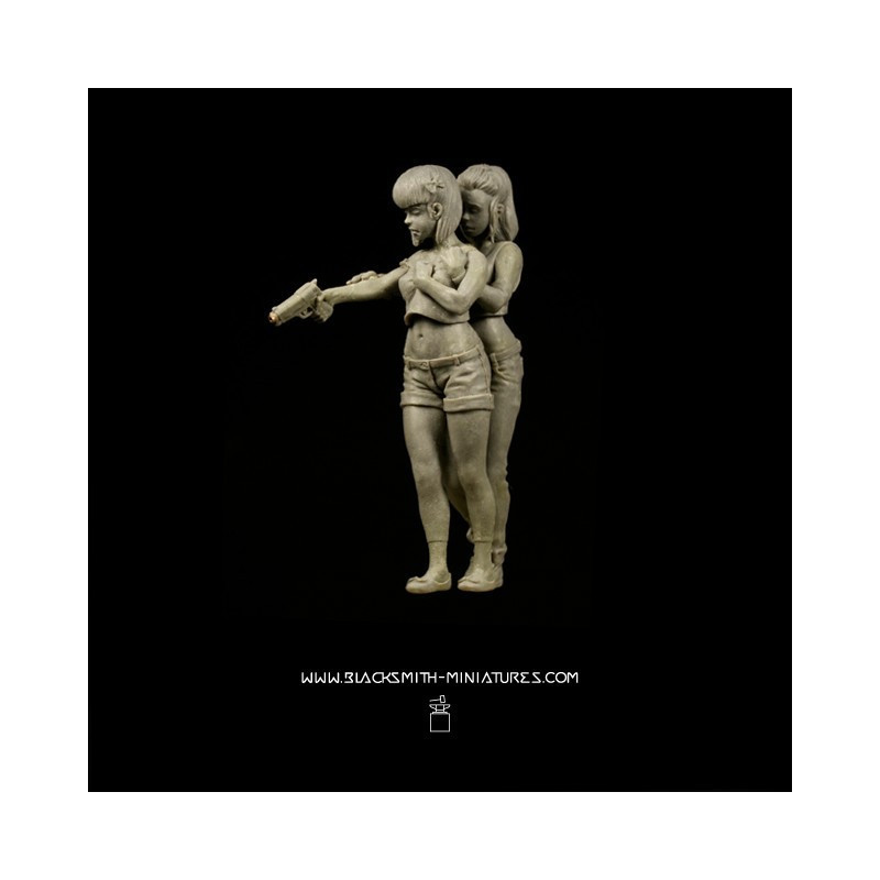 CLIO et ERATO est un duo de figurines 54 mm  sculpté par Patrick MASSON