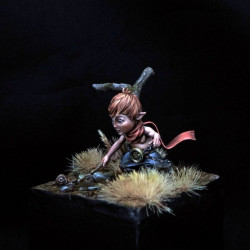 EOL l'enfant lutin est une figurine  résine sculptée par Valentin ZAK