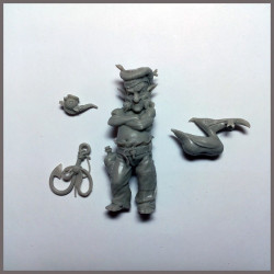 Mahé est une figurine à l'échelle 54 mm  de lutin marin   par Stéphane CAMOSSETO 2