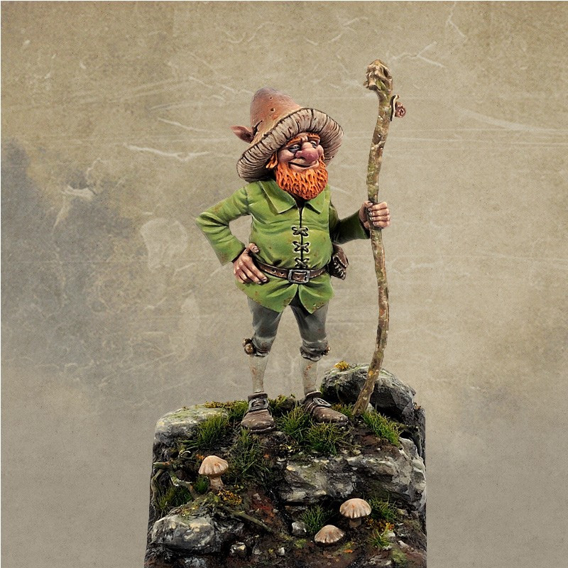 BLABLA: figurine à l'échelle 54 mm de lutin sculptée par Stéphane CAMOSSETO