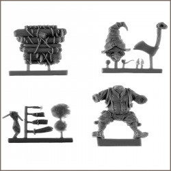 ULF est une figurine de lutin bûcheron sculptée et peinte par Valentin ZAK 2
