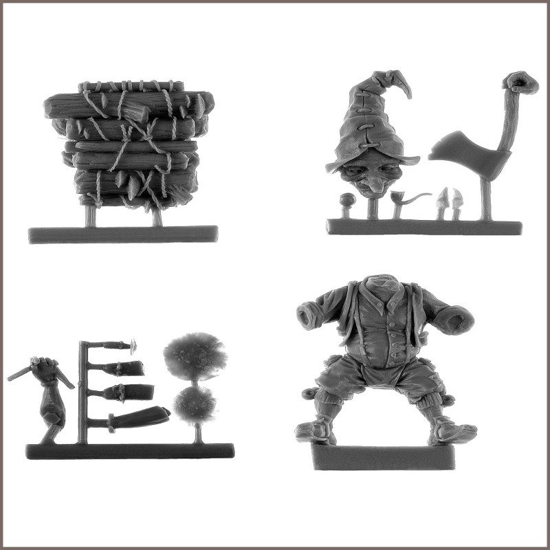 ULF est une figurine de lutin bûcheron sculptée et peinte par Valentin ZAK