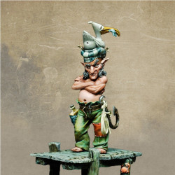 Mahé est une figurine à l'échelle 54 mm  de lutin marin   par Stéphane CAMOSSETO